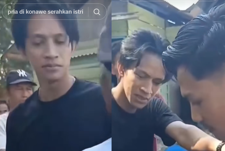 SRH, suami yang diselingkuhi di Konawe. (TikTok)